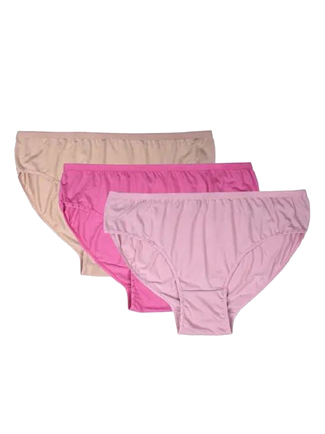 

SHREE GANESH FASHION Pack Of 3 Cotton Bikini Briefs plus-CR-PK-LP-003-XL4, Pink