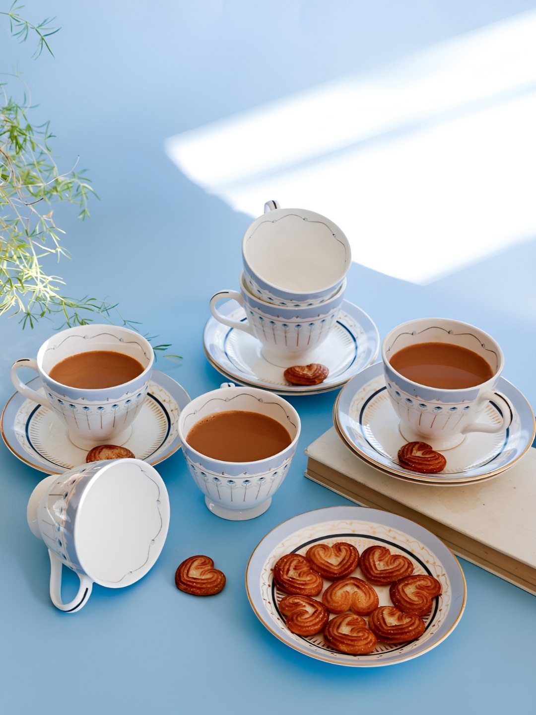 

The Wishing Chair White 6 Pieces Floral Printed Ceramic Tea Set