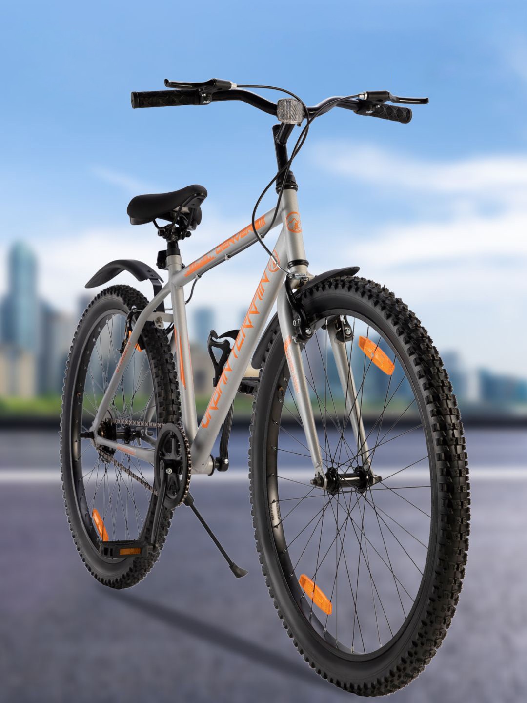 

URBAN TERRAIN UT7003S27.5 Steel 27.5 inch Single Speed Mountain Bike, Silver
