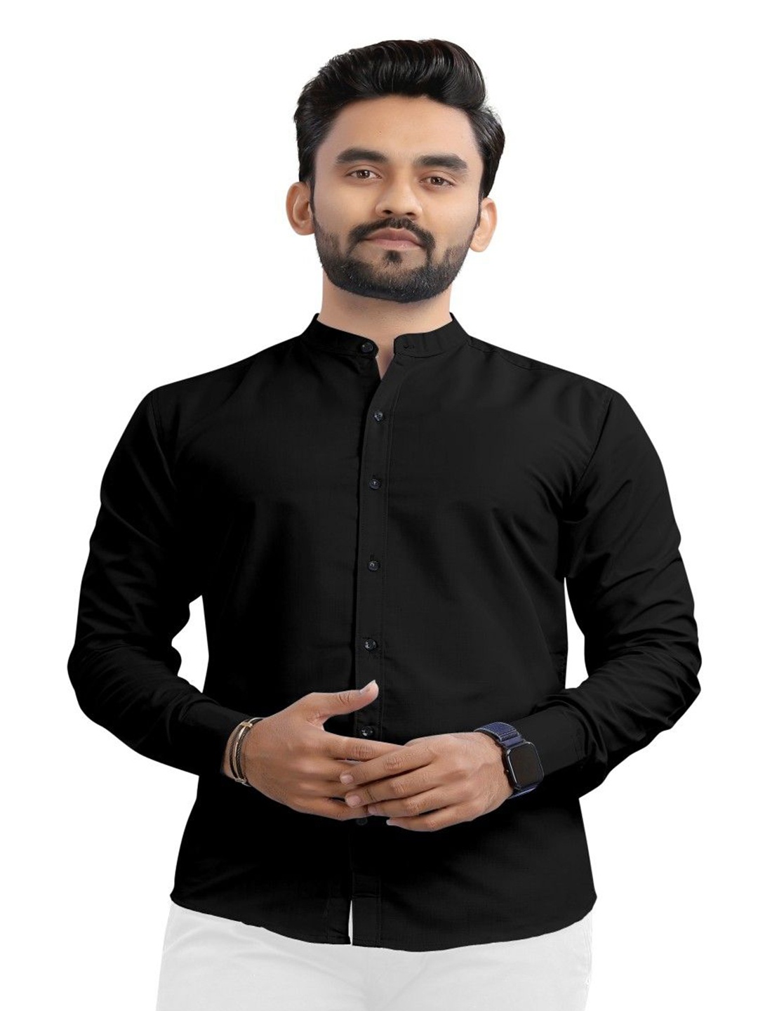 

RAHUL LOOK Men Straight Opaque Casual Shirt, Black