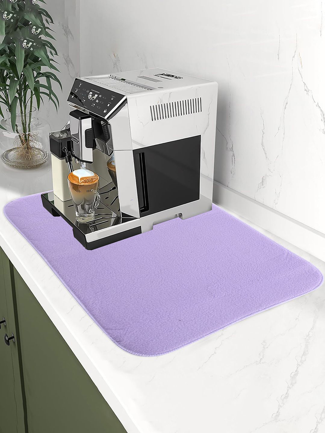 

Kuber Industries 4-Pcs Purple & Red Non Slip Dish Drying Mats