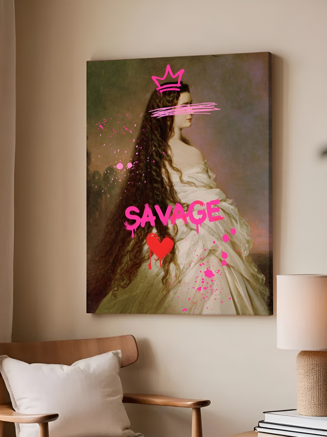 

Art Street White & Pink Feminist Millennials Canvas Wall Art
