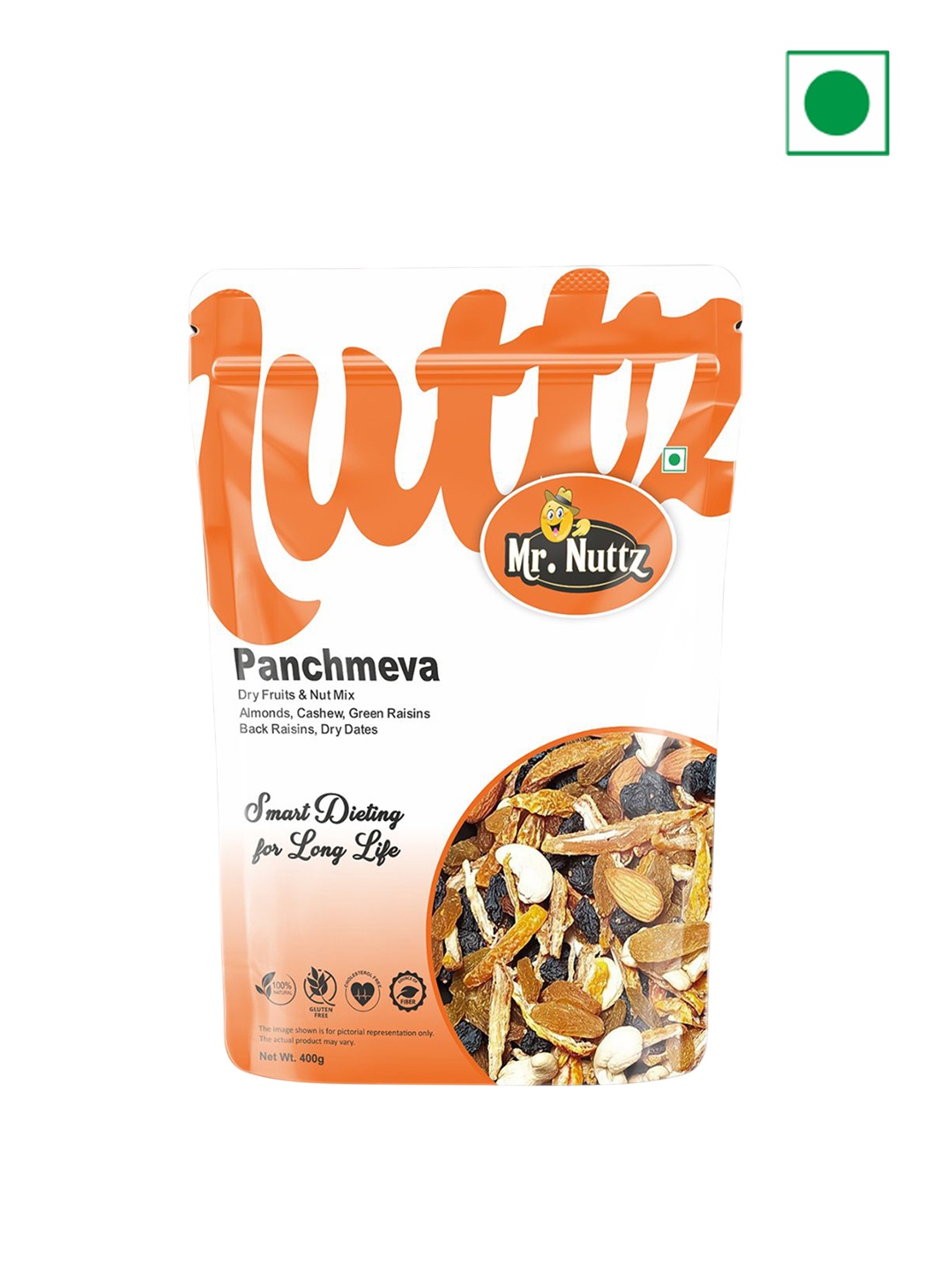 

Mr.Nuttz Panchmeva Dry Fruit Mix 400 g, Red