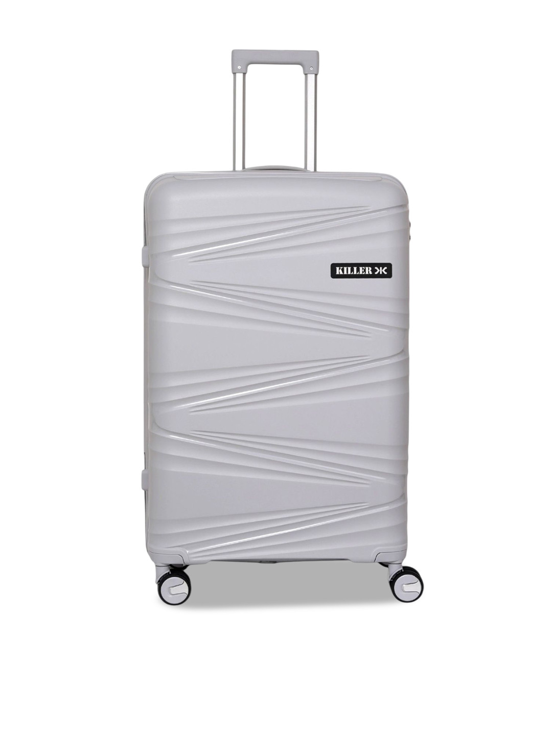

Killer Textured Hard-Sided Large Trolley Bag, Grey