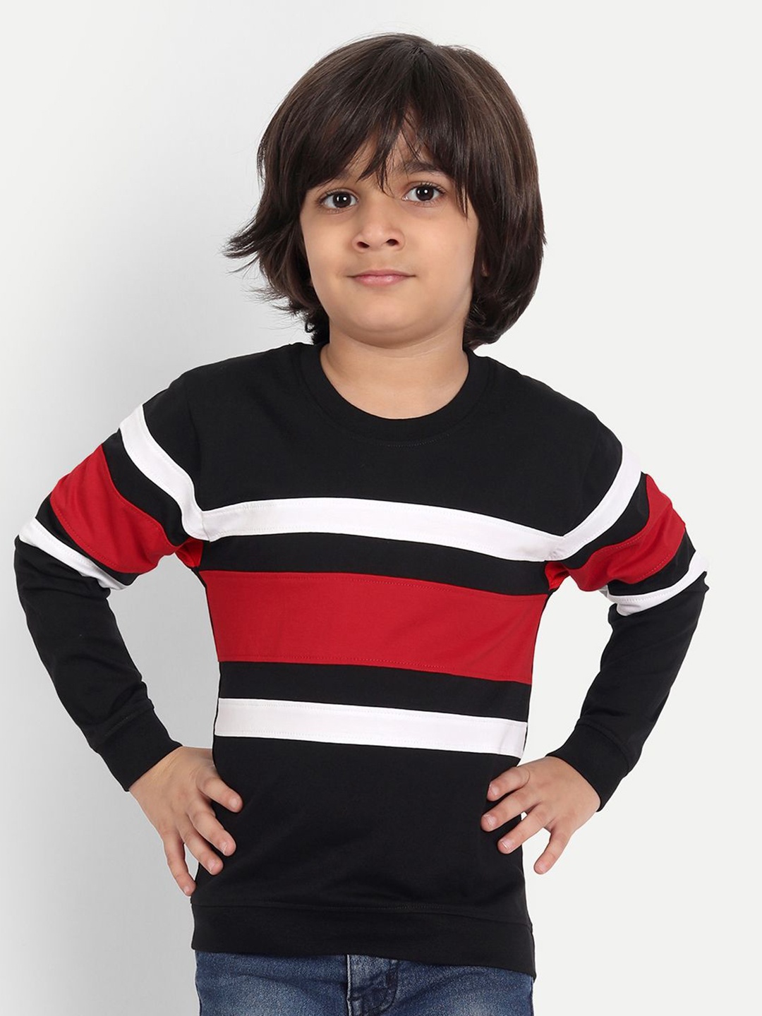 

Provogue Boys Colourblocked T-shirt, Black