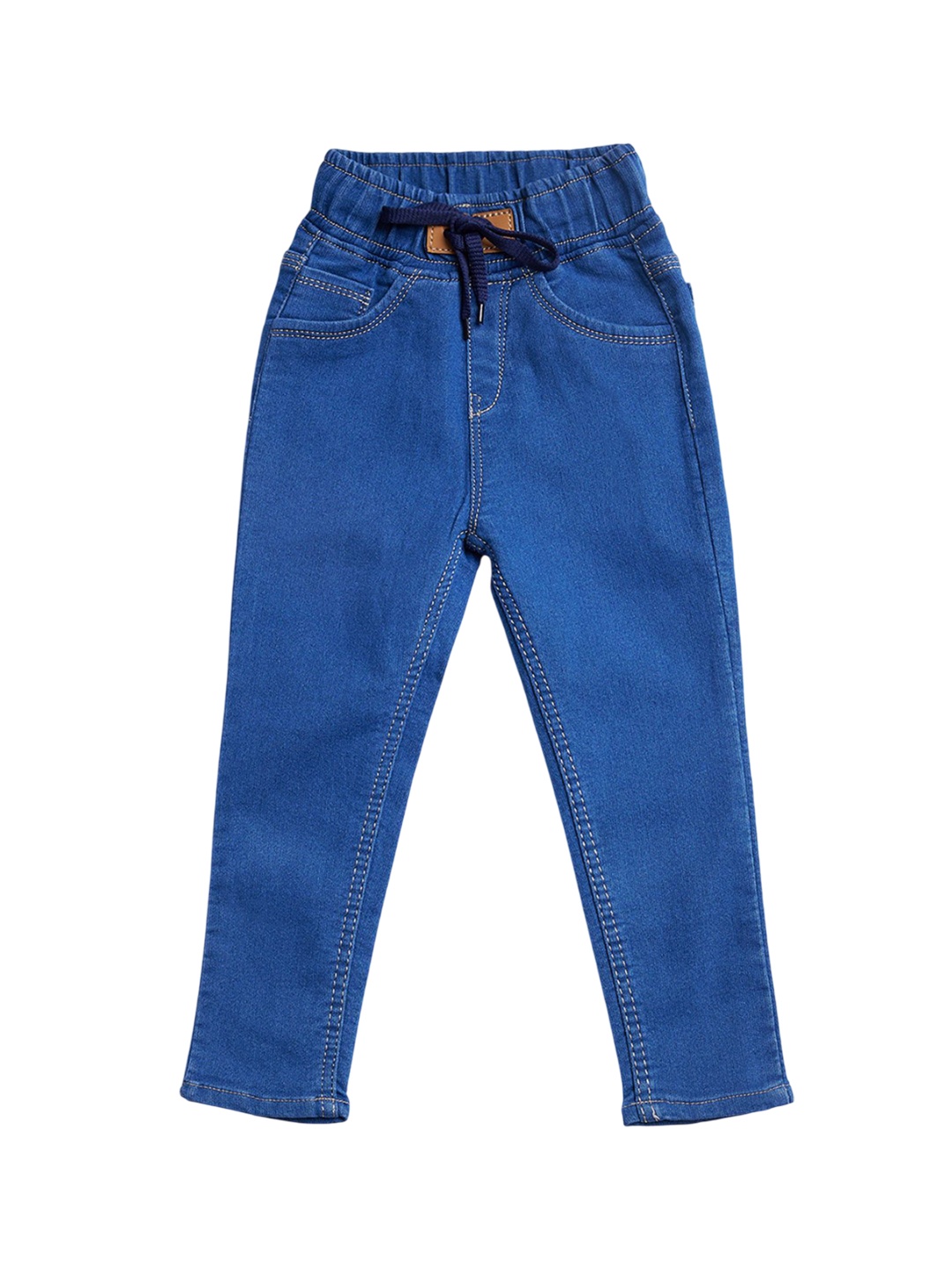 

ZitZot Boys Slim Fit Light Fade Jeans, Blue