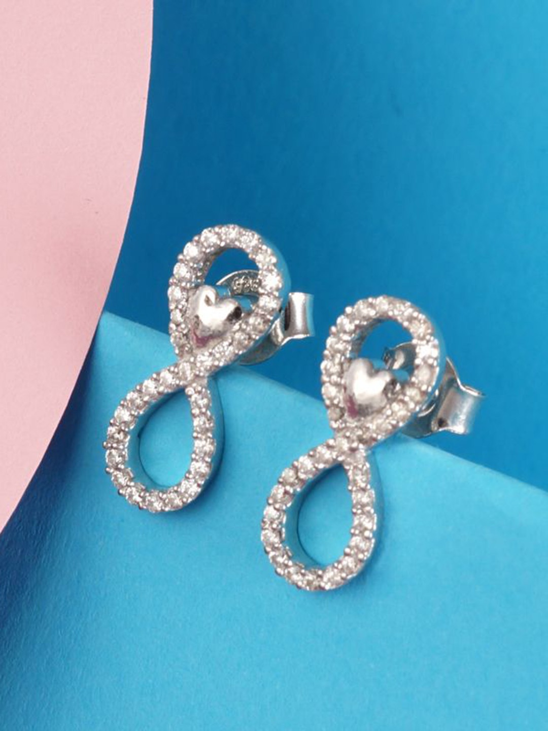 

Tuanz Silver Jewelry 925 Sterling Silver Contemporary Shaped Studs