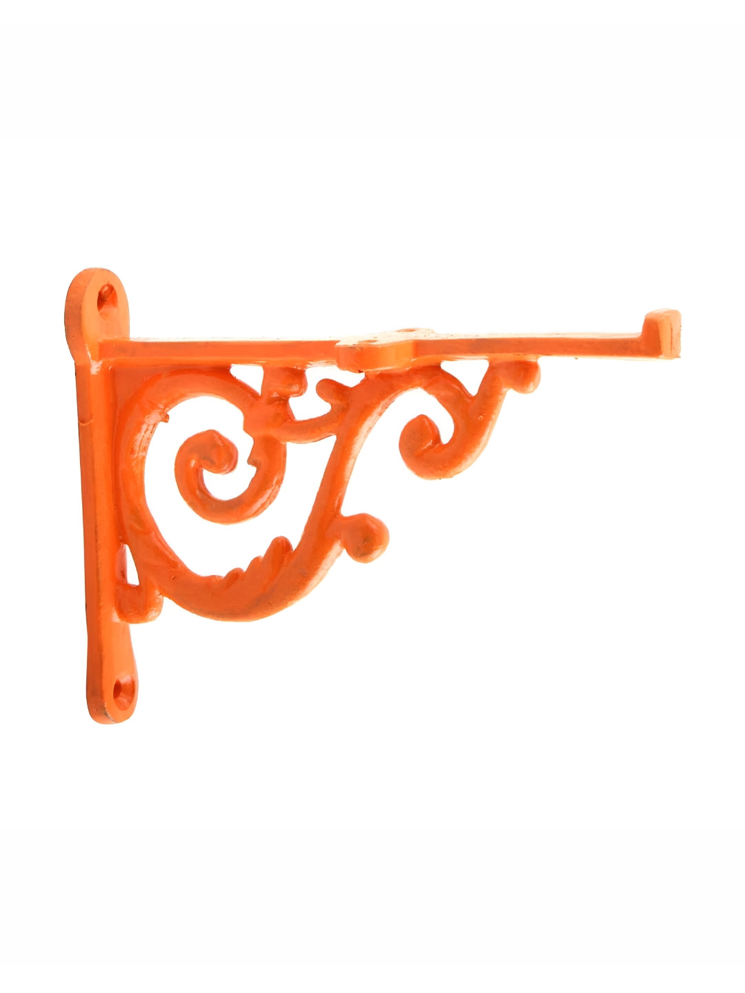 

Indianshelf Orange Iron Ornate Study Table Bracket