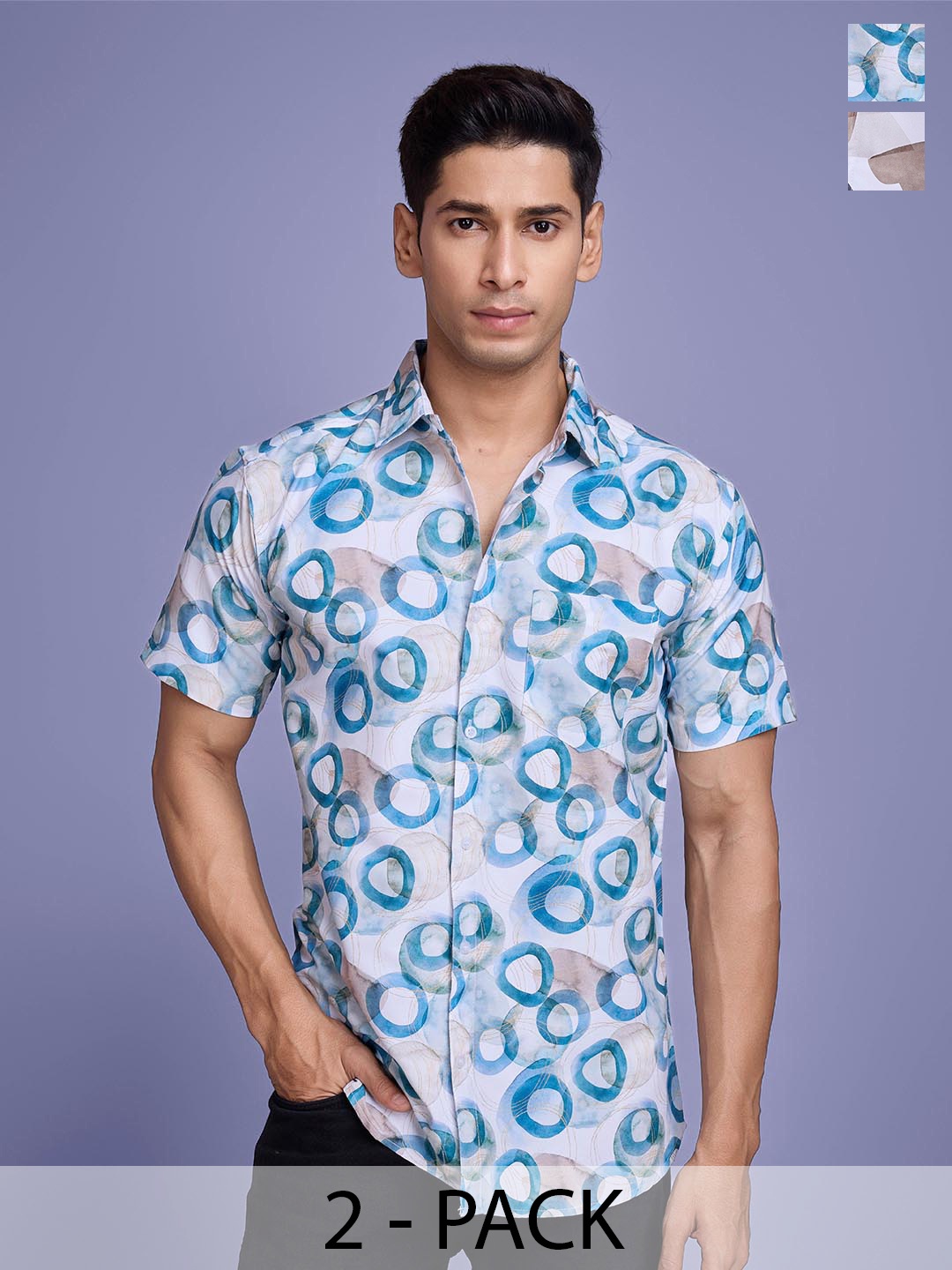 

Moda Rapido Men Standard Floral Opaque Printed Casual Shirt, Multi