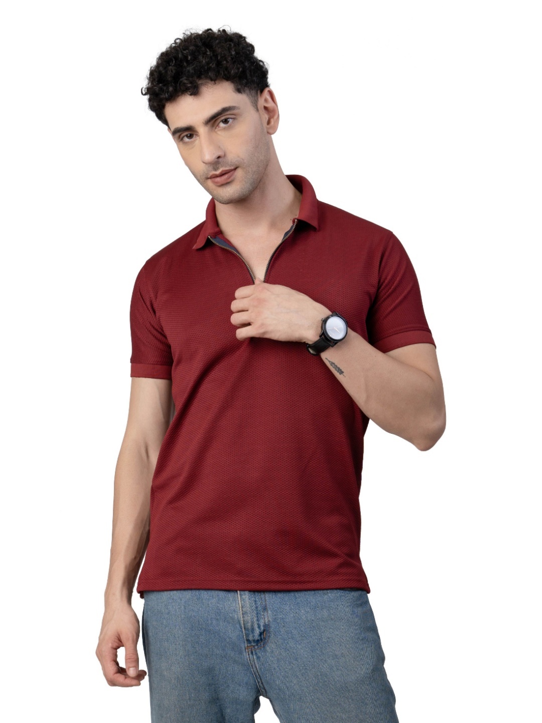 

CENSE Men Pockets T-shirt, Red