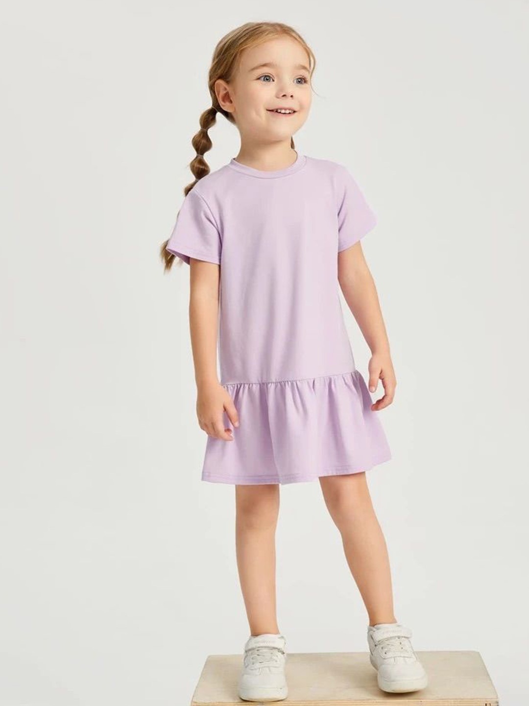 

TABADTOD Drop-Waist Dress, Purple