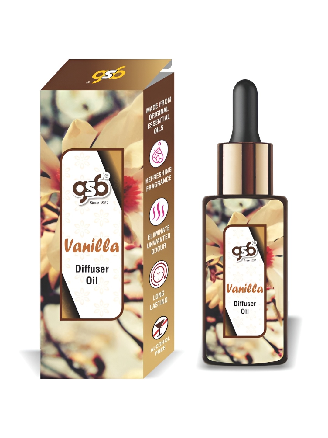 

GSB Transparent Vanilla Diffuser Oil - 15 ml