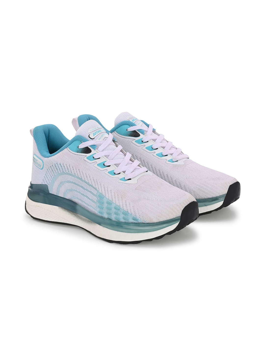 

NOBELITE Men Running Non-Marking Shoes, White