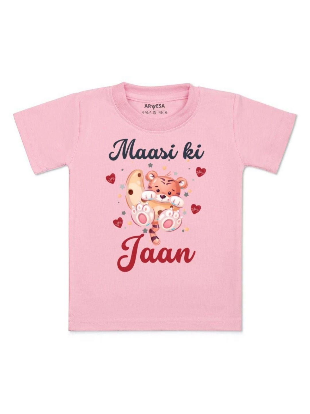 

Arvesa Kids Maasi Ki Jaan Printed Tshirt, Pink