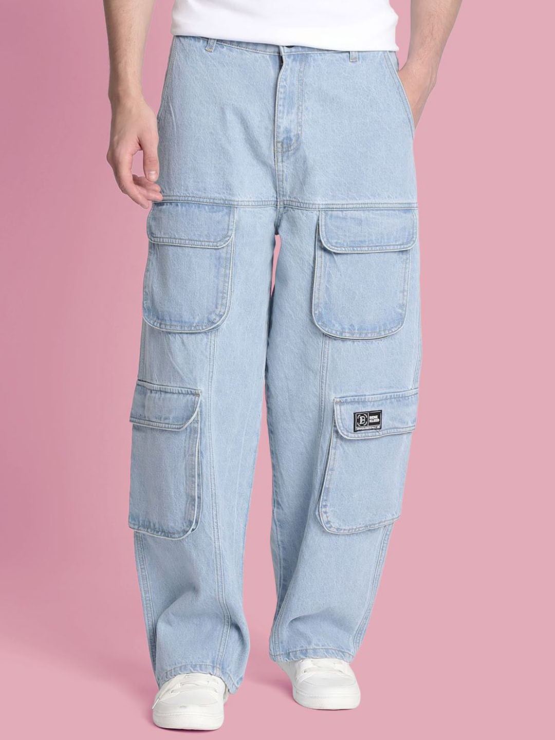 

Bene Kleed Men Highly Distressed Heavy Fade Jeans, Blue