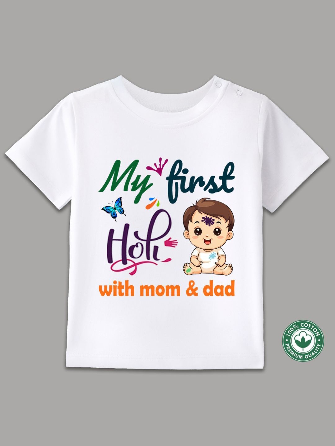 

BLUSHES Kids Printed T-shirt, White