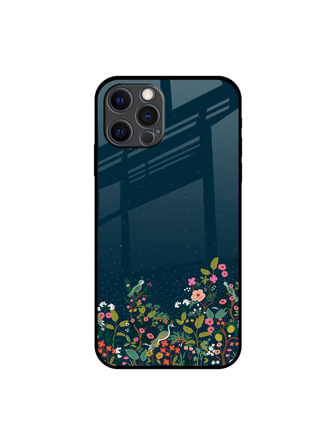 

QRIOH Floral Printed iPhone 12 Pro Max Back Case Mobile Accessories, Green