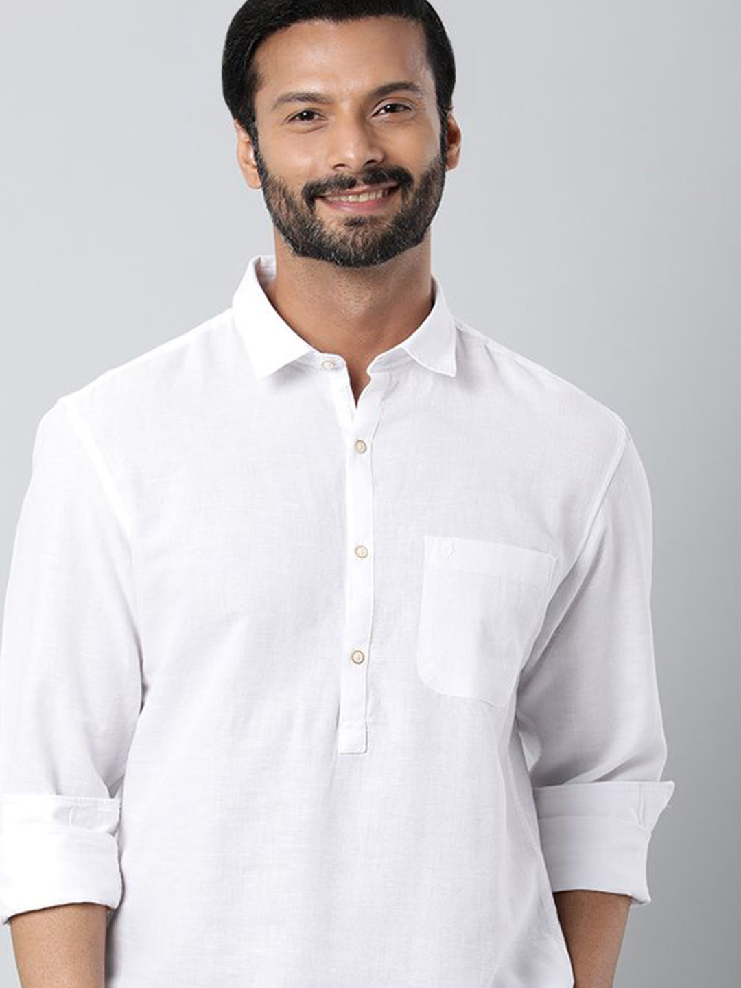 

Indian Terrain Men Slim Fit Opaque Casual Shirt, White