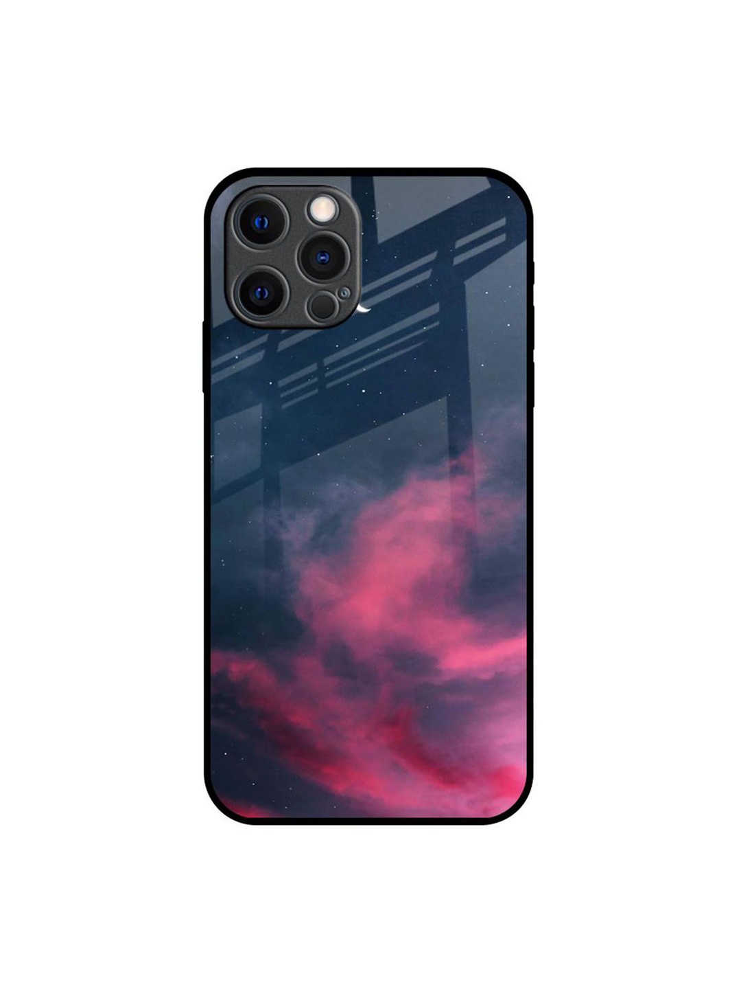 

QRIOH Quirky Printed iPhone 12 Pro Max Back Case Mobile Accessories, Navy blue