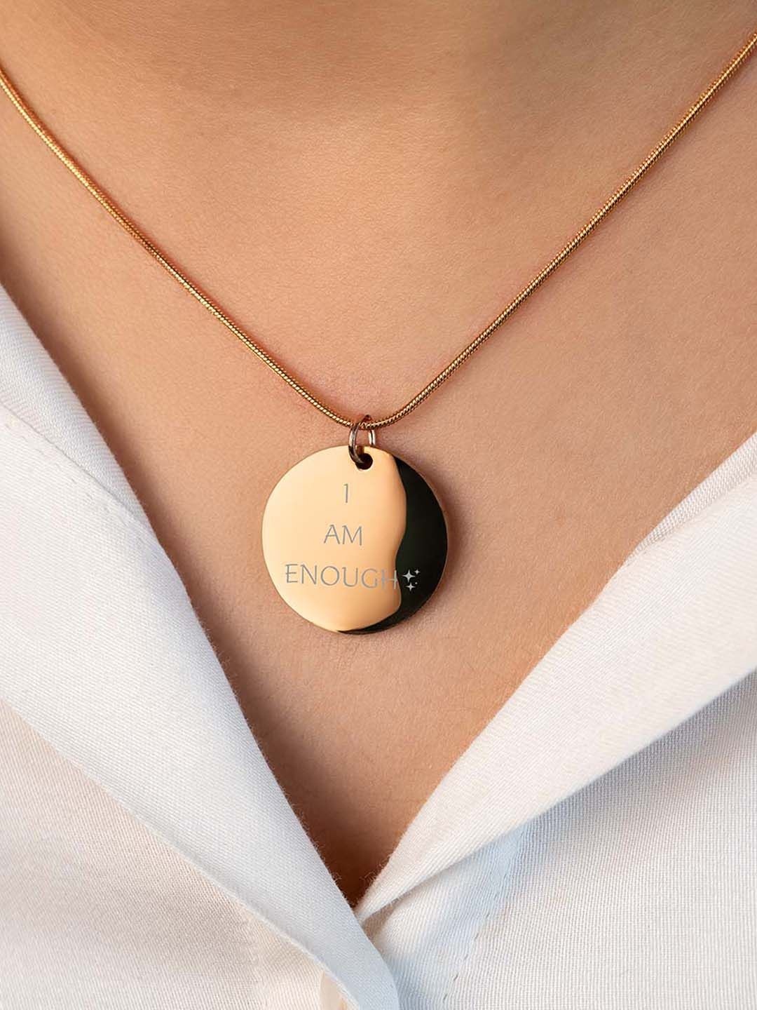 

Mesmerize Rose Gold-Plated Pendant With Chain