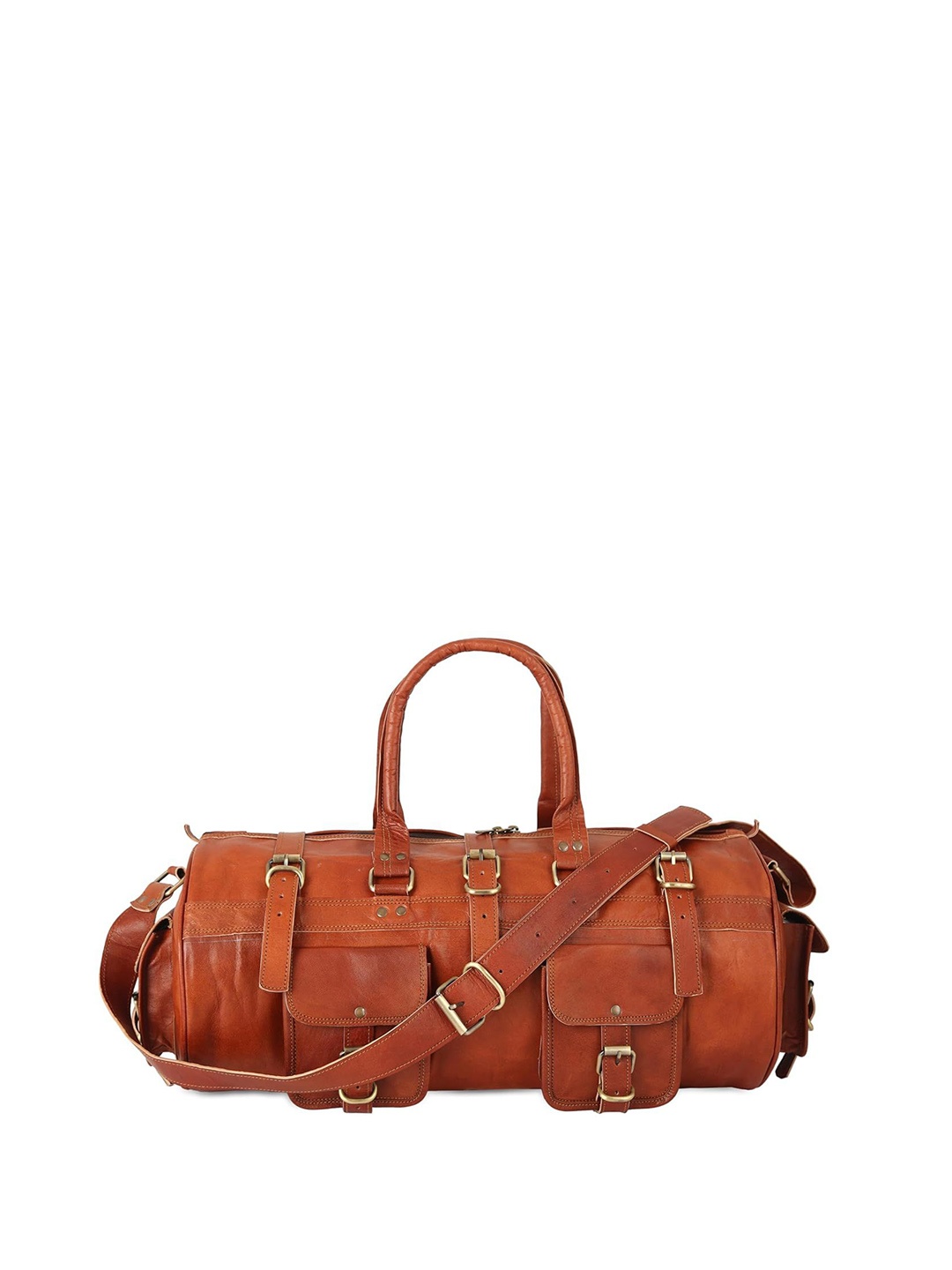 

PRANJALS HOUSE Medium Casual Duffel Bag, Brown