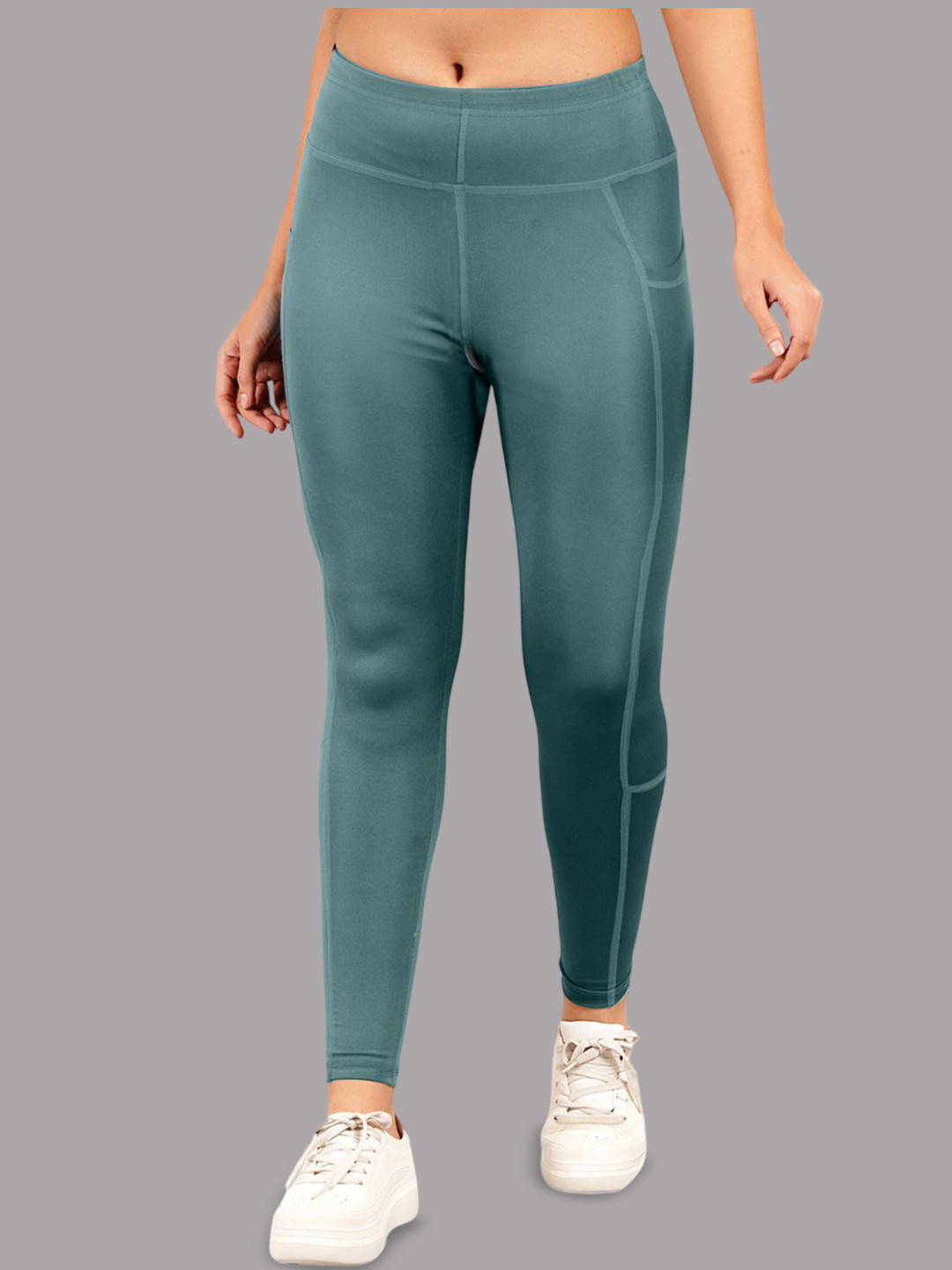 

Kyk High-Rise Ankle-Length Tights, Green