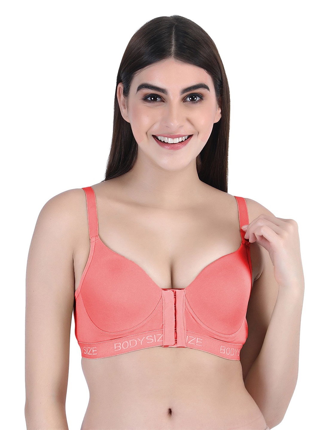 

BODYSIZE Bra Full Coverage Heavily Padded, Pink