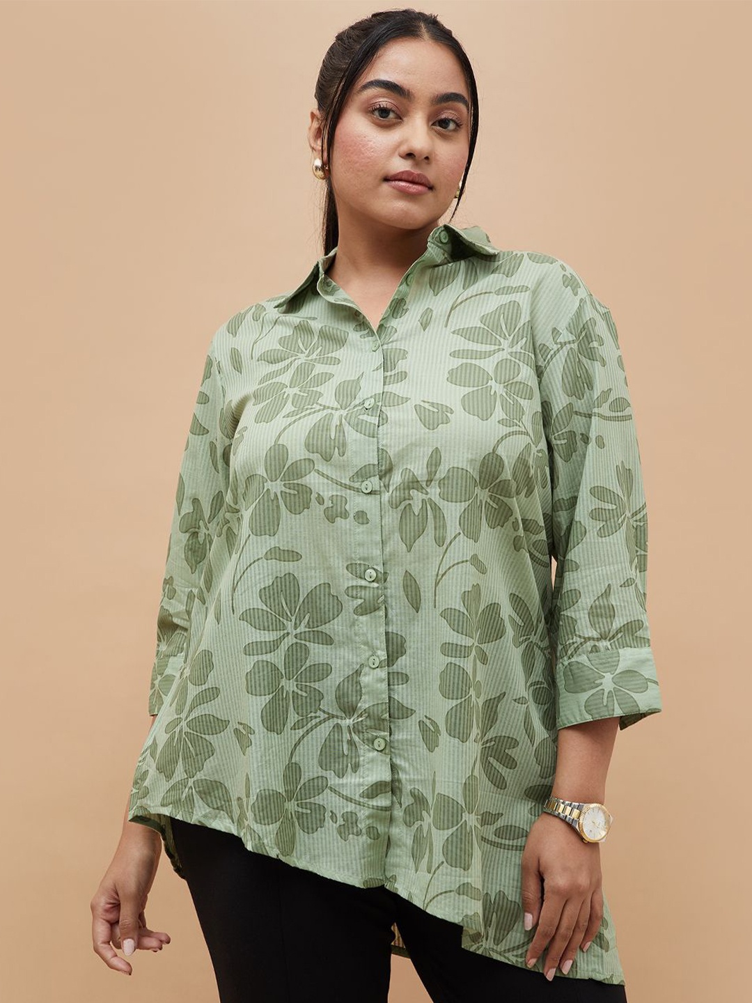 

Nexus by Lifestyle Shirt Style Top, Green