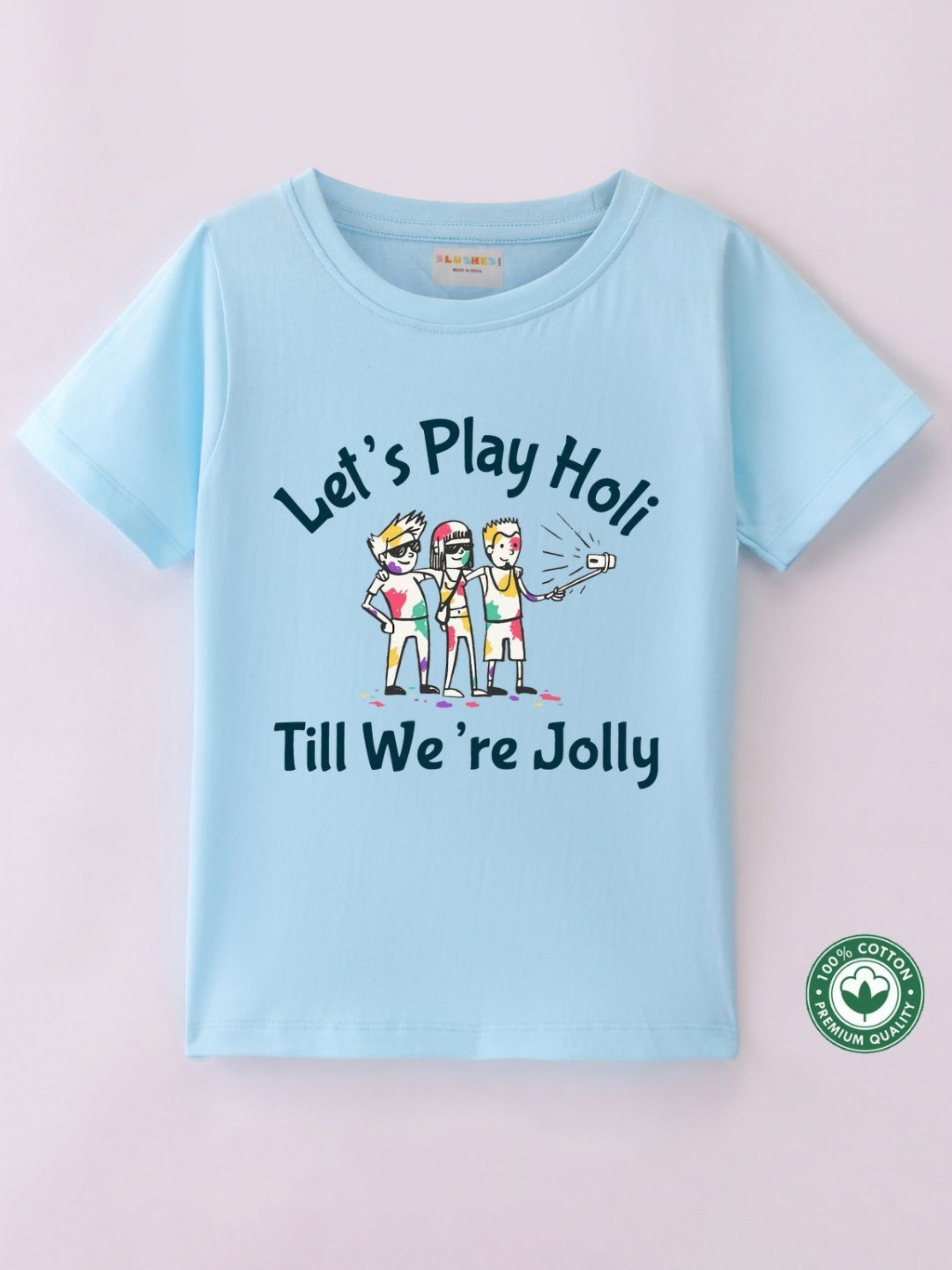 

BLUSHES Kids Printed T-shirt, Blue