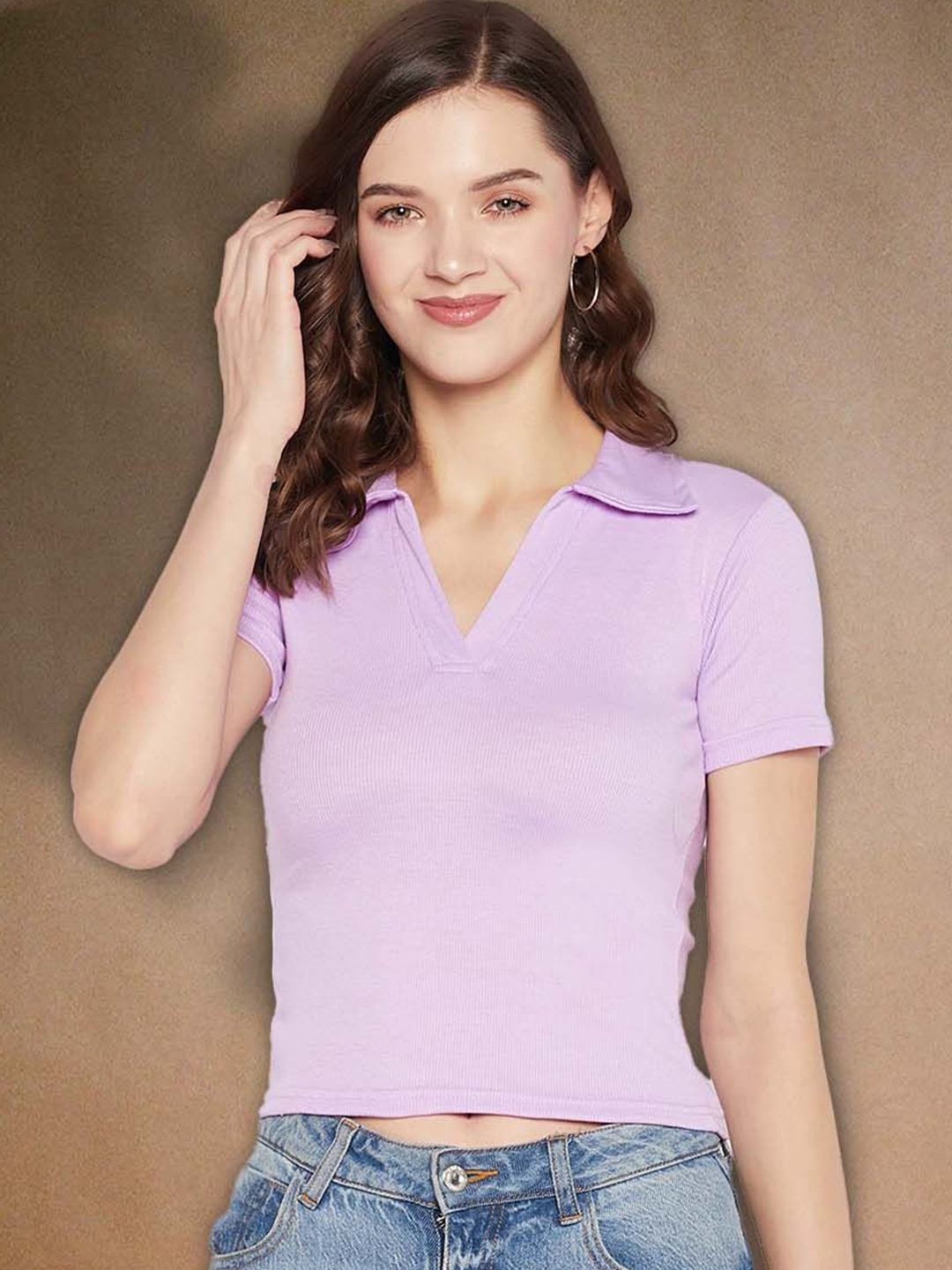 

all about you Layered Crop Top, Mauve