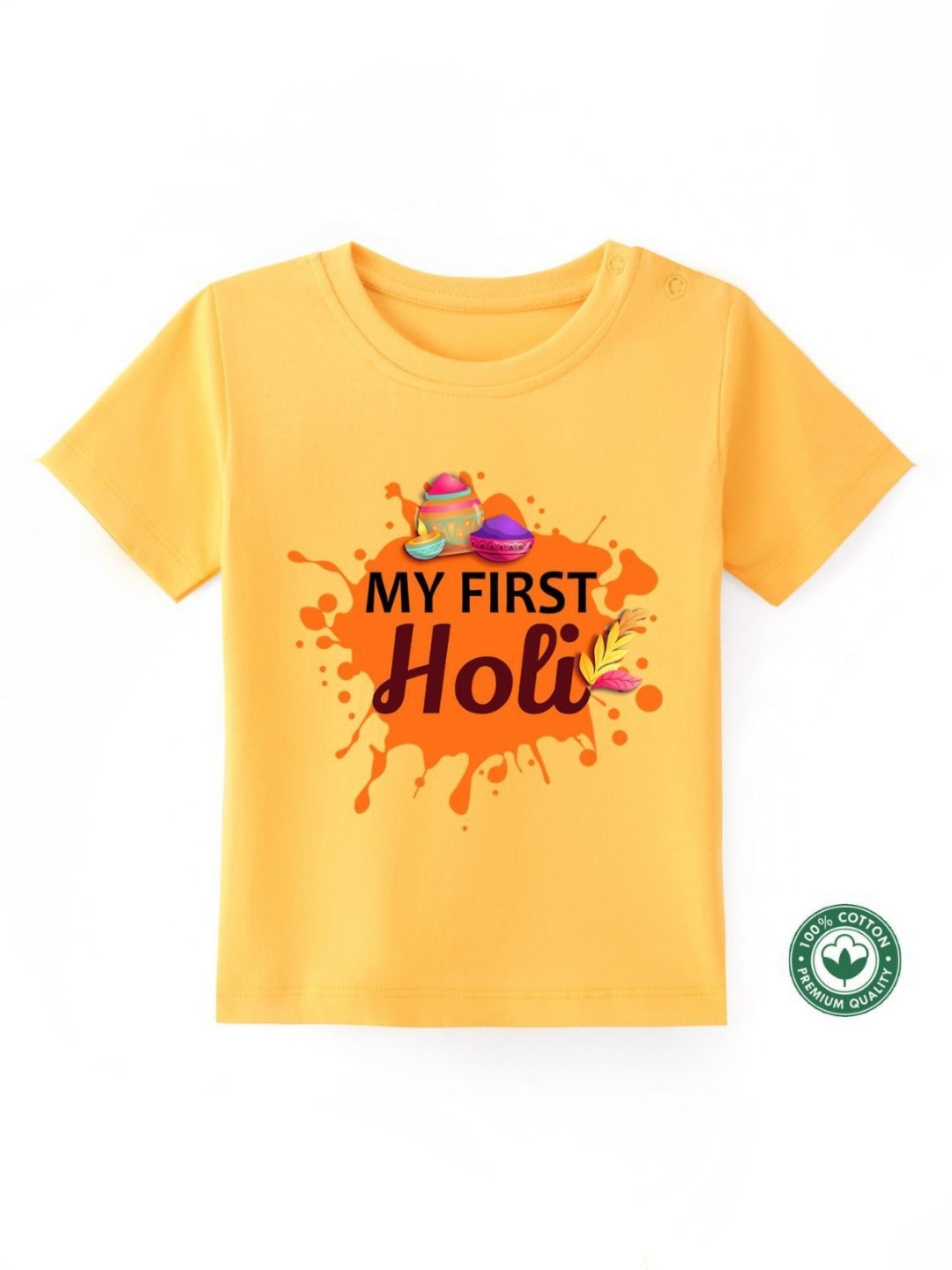 

BLUSHES Kids Printed T-shirt, Yellow