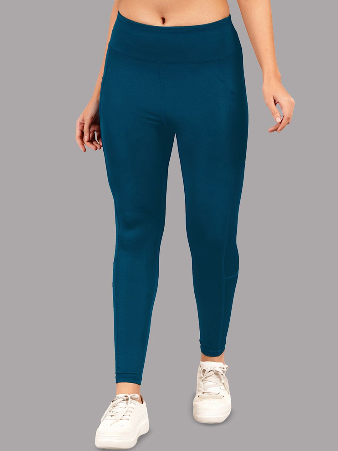

Kyk Women's High-Rise Ankle-Length Tights, Blue