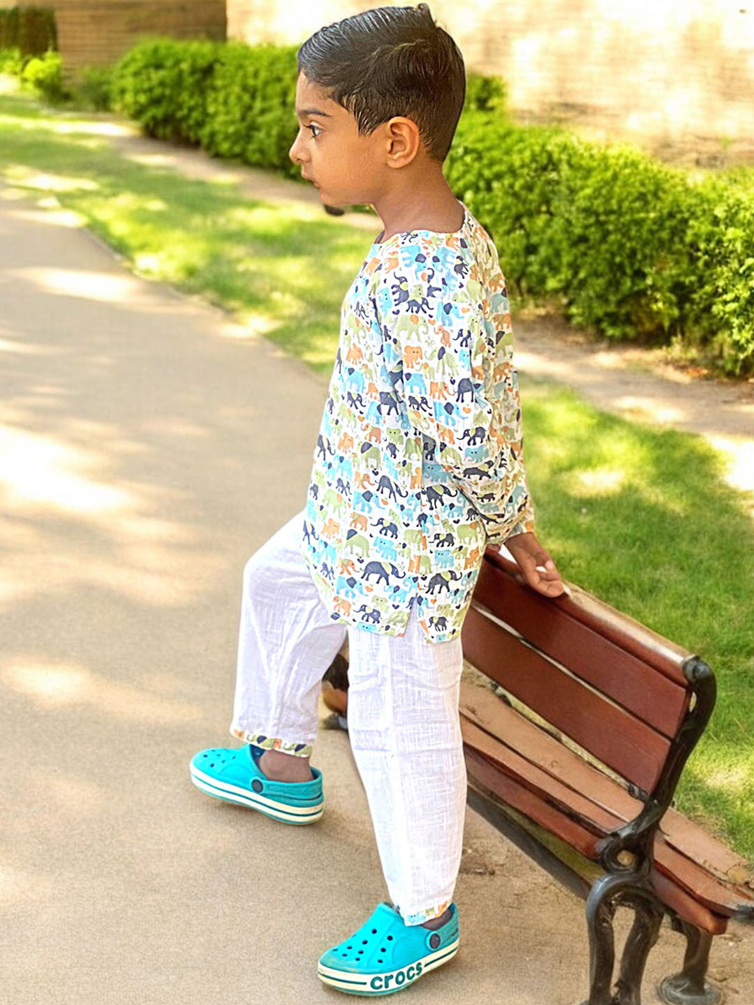 

MYZUIE Unisex Kids Night suit, Blue