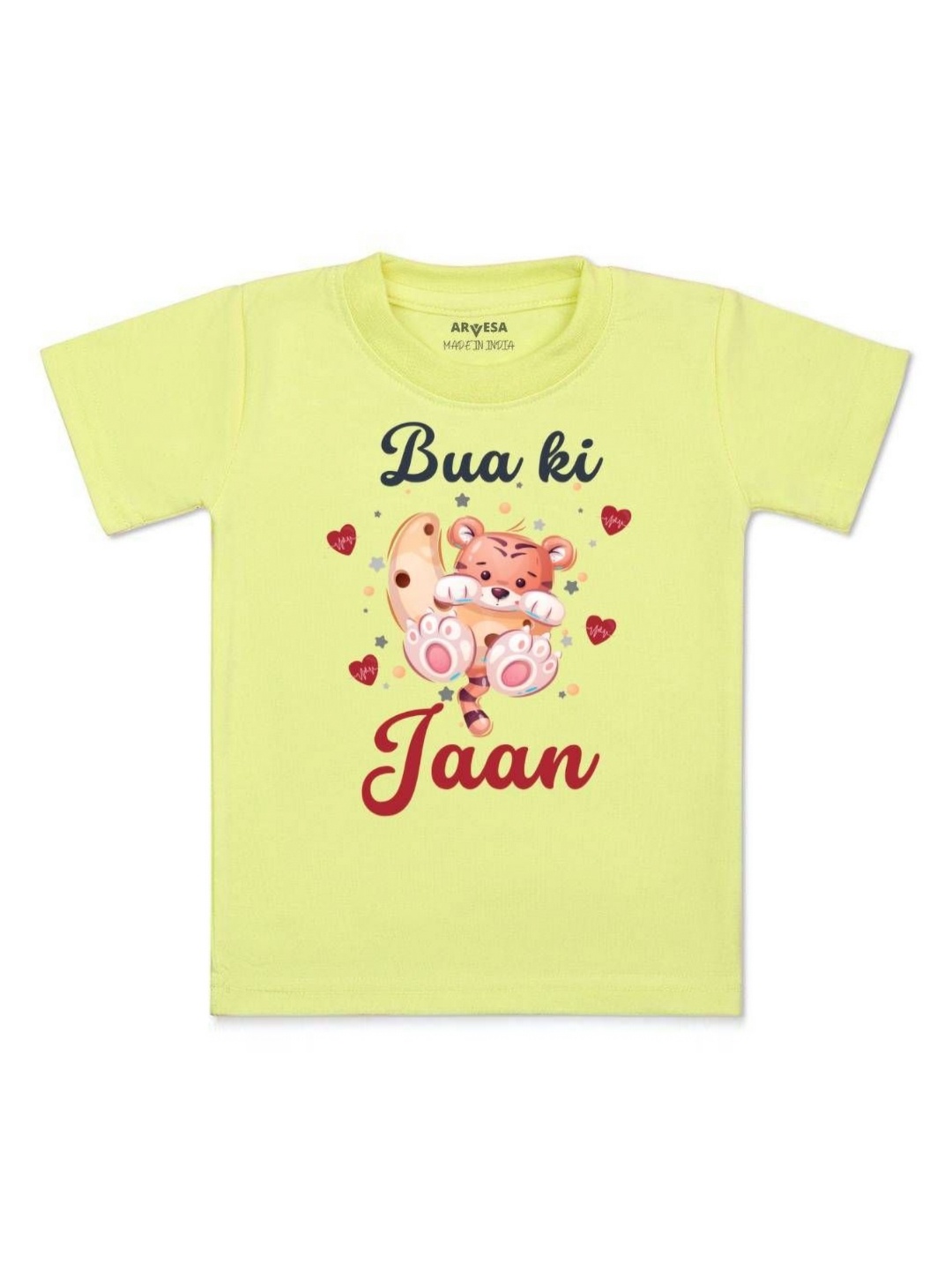 

Arvesa Kids Bua Ki Jaan Printed Tshirt, Yellow