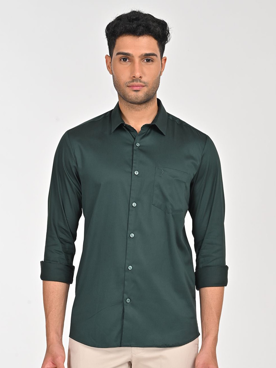 

Indian Terrain Men Slim Fit Opaque Casual Shirt, Yellow