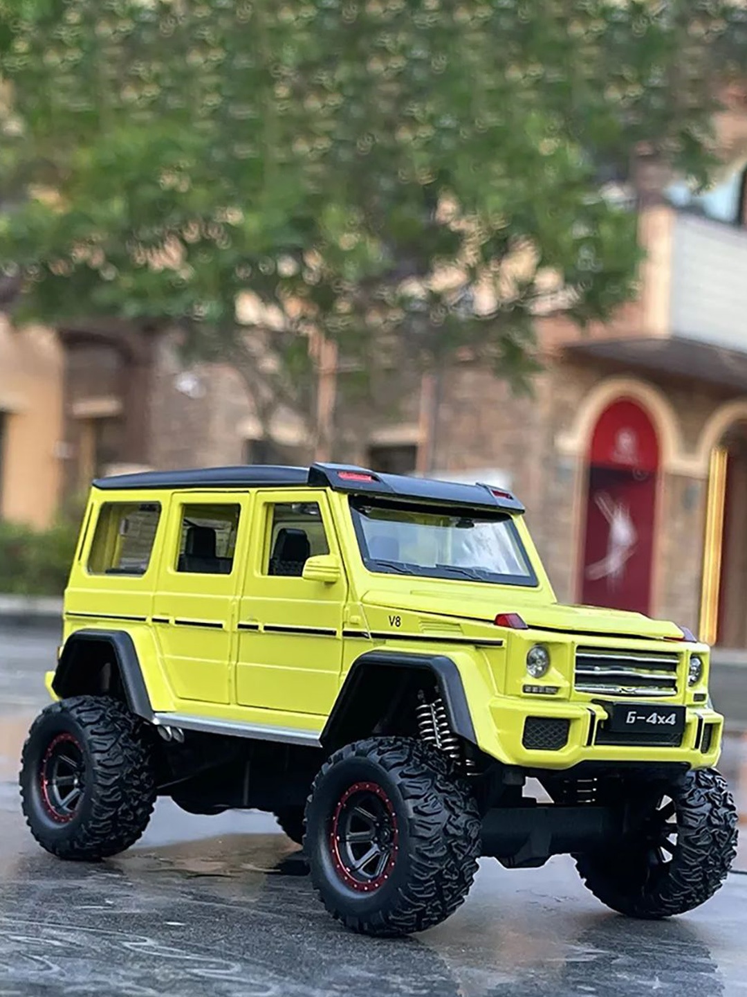 

PINQUE Kids Metal Car Toy Vehicle, Lime green