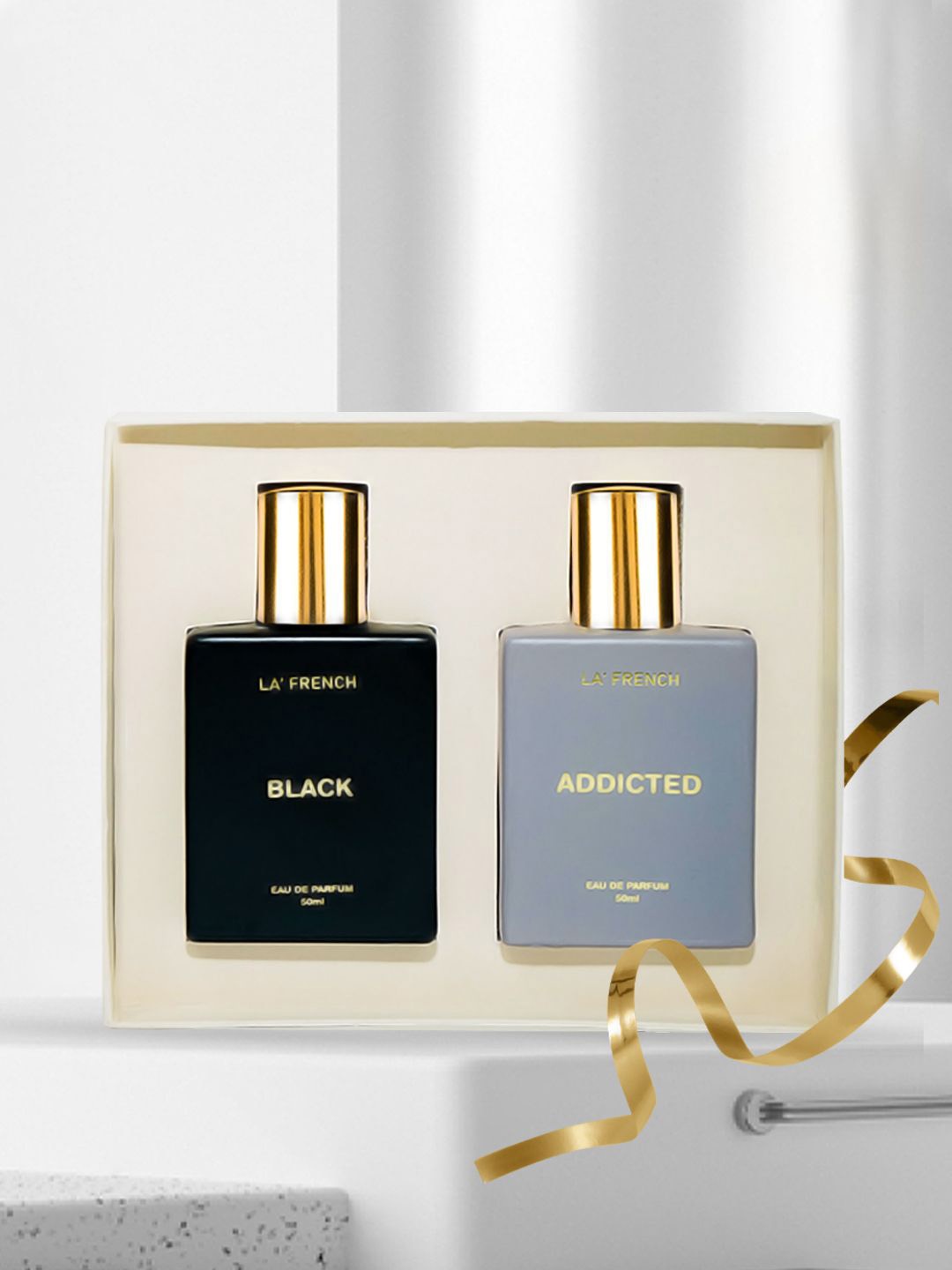 

La French Set Of 2 Black & Addicted Long Lasting Eau De Parfum - 50 ml Each