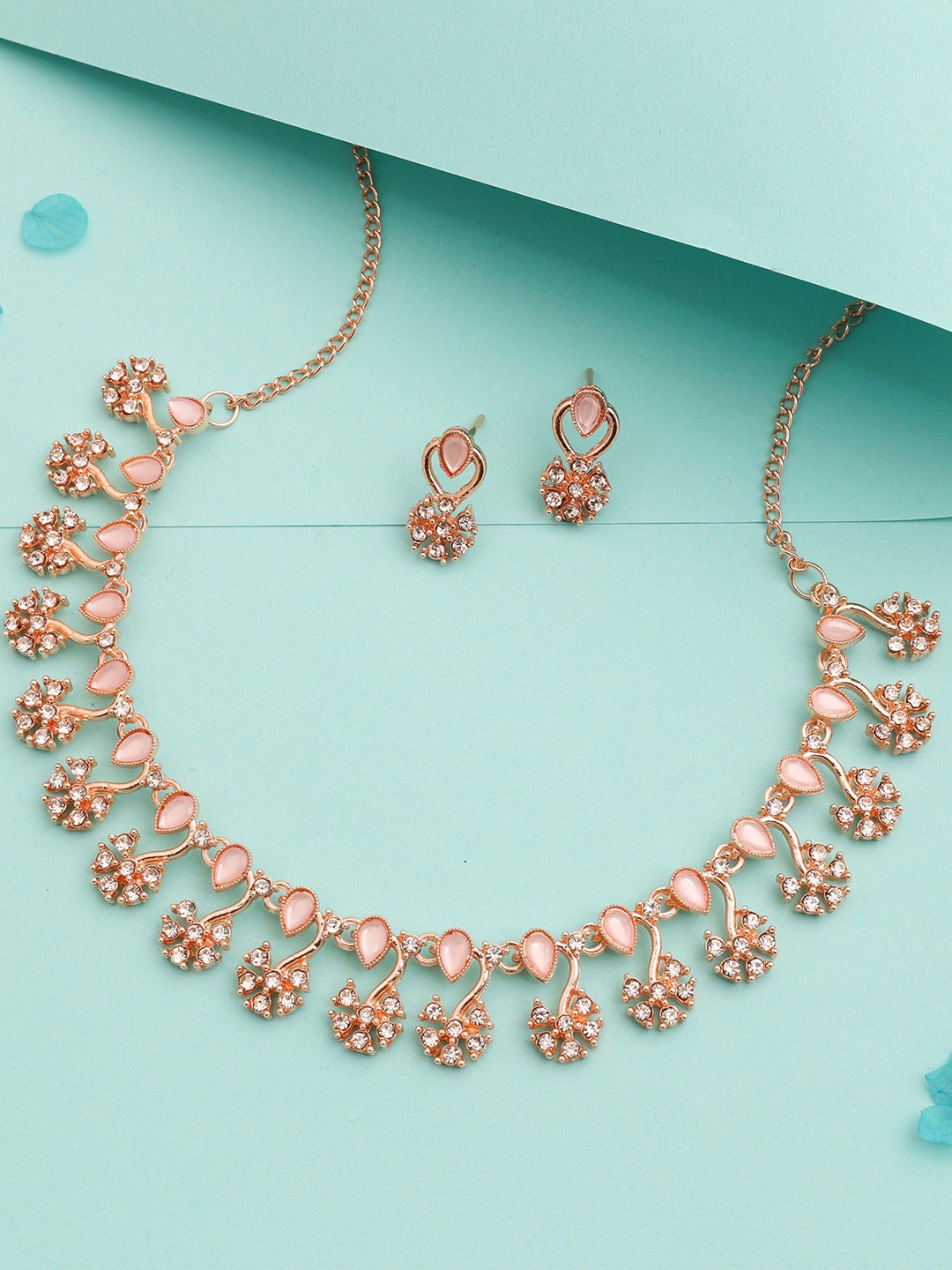 

Anouk Gold-Plated Artificial Stone-Studded Jewellery Set