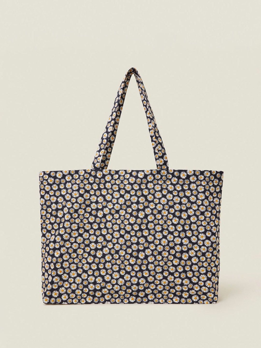 

Accessorize Floral Structured Tote Bag with Bow Detail, Navy blue
