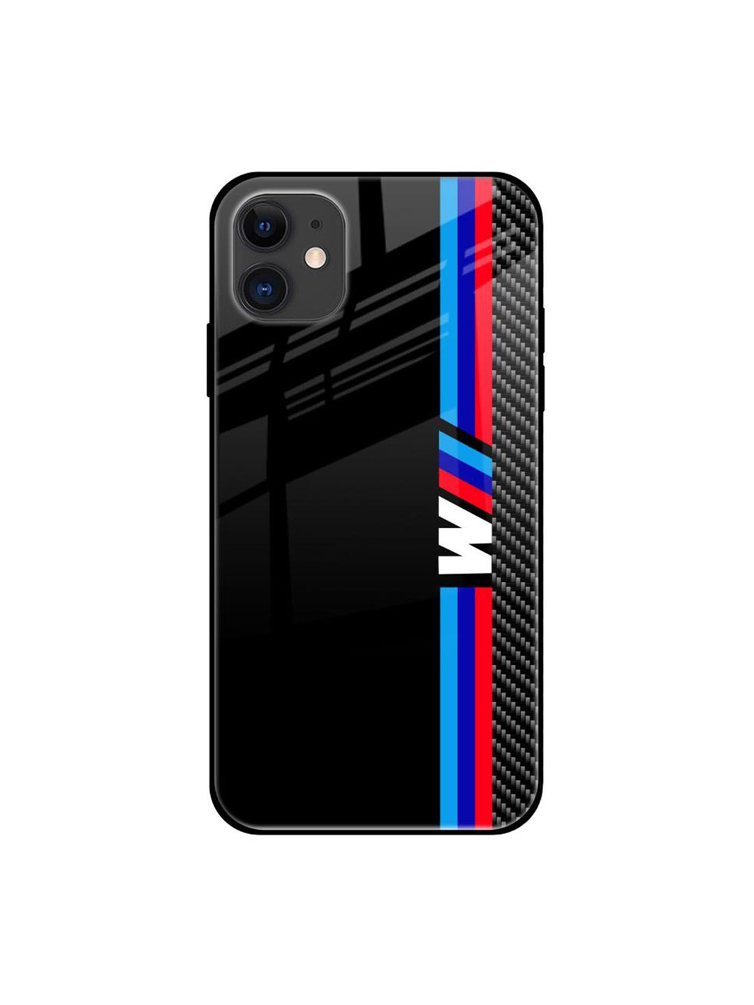

QRIOH Automotive Art Printed iPhone 12 Mini Back Case, Black