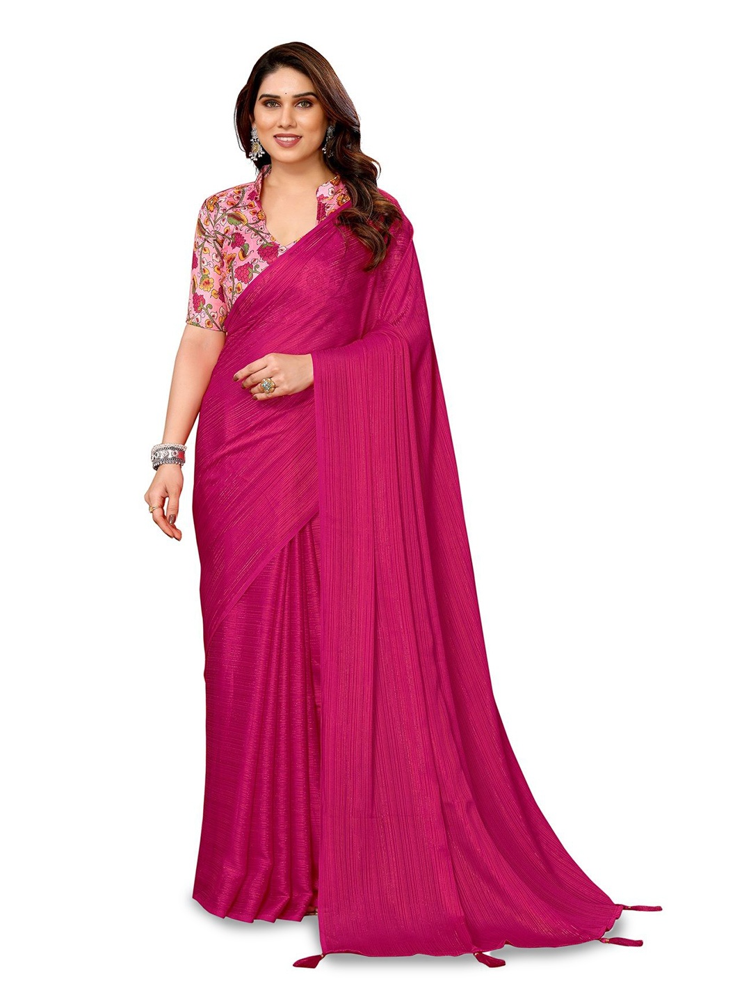 

Fashion FRICKS Saree, Pink