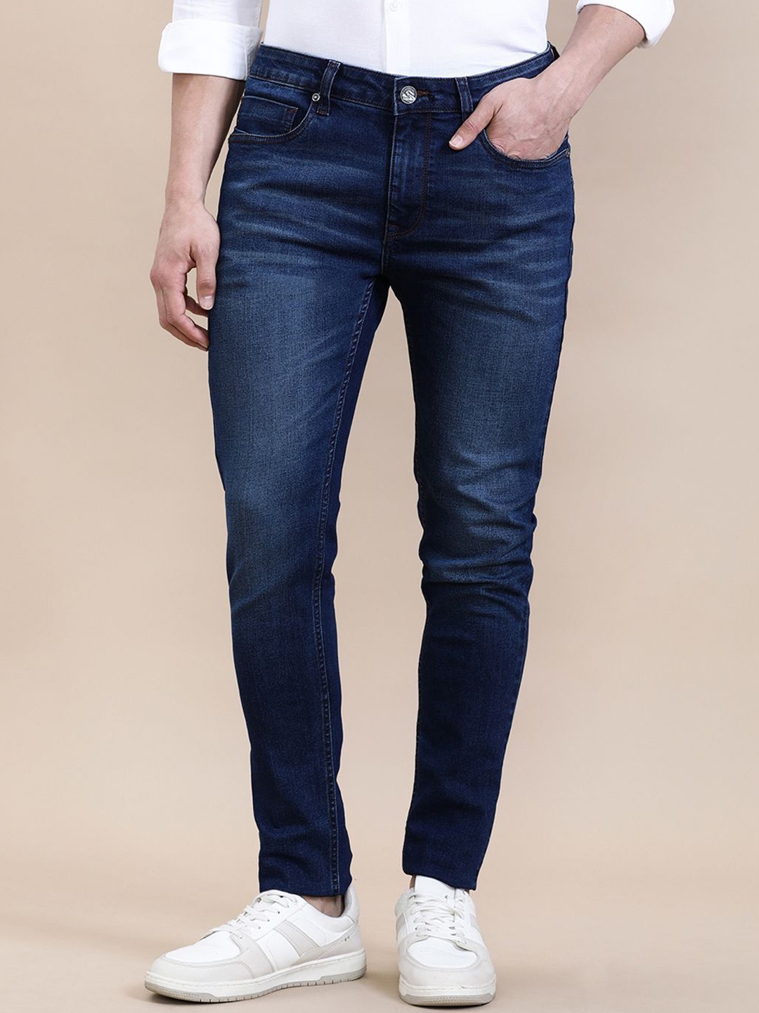 

Crocodile Men Slim Tapered Jeans, Blue