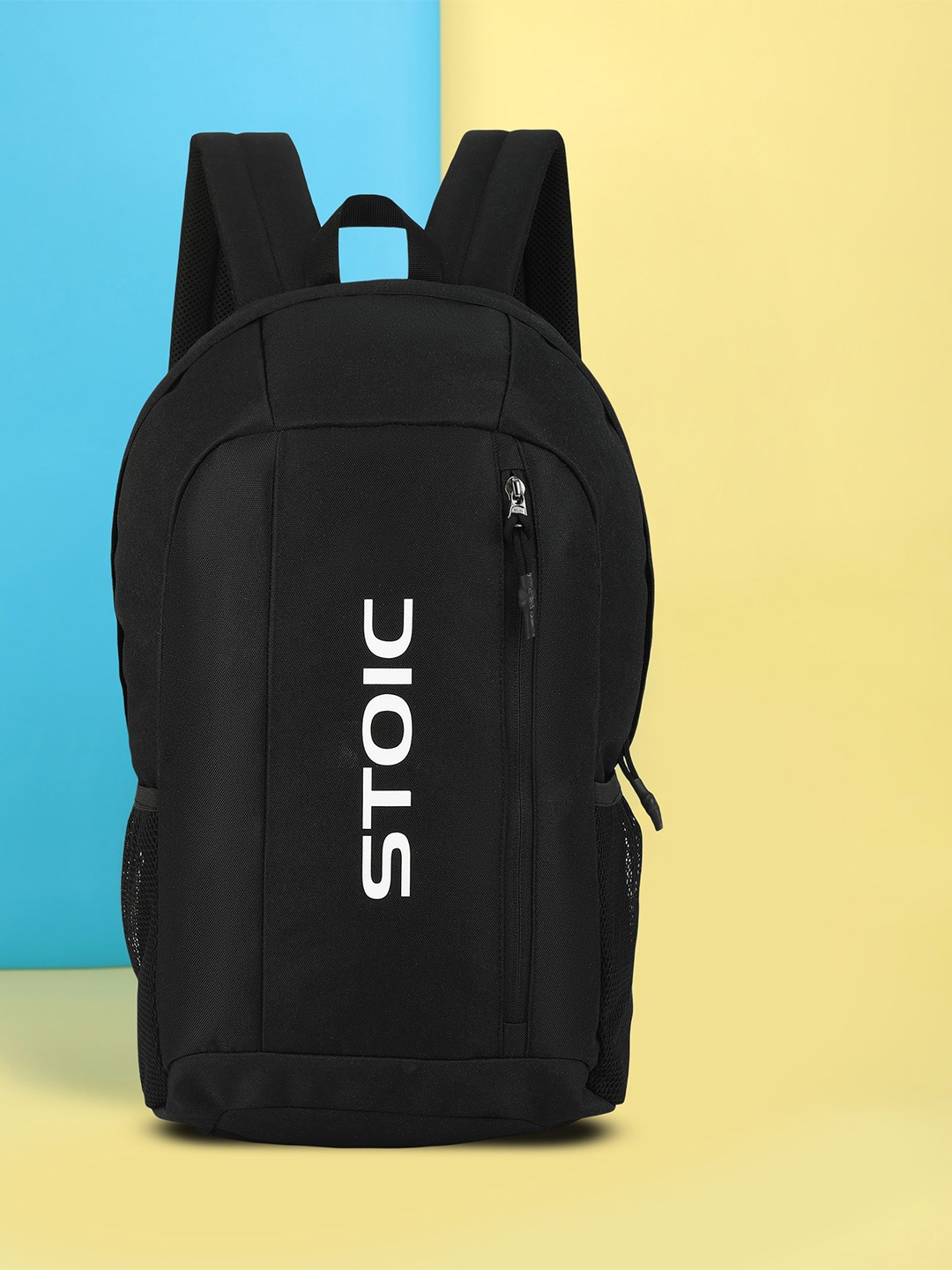 

STOIC Unisex Brand Logo Backpack, Black