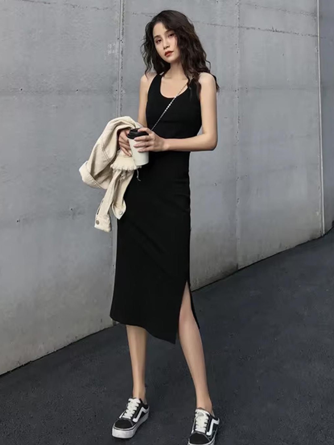 

StyleCast Women Sheath Midi Dress, Black
