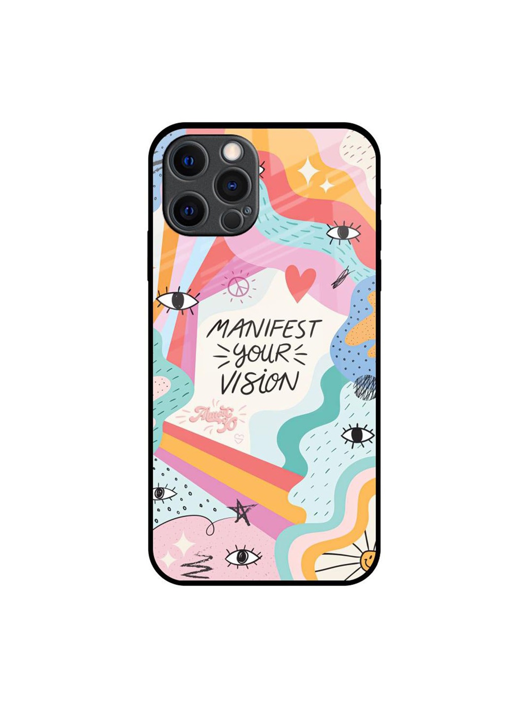 

QRIOH Quirky Printed iPhone 12 Pro Max Back Case Mobile Accessories, White