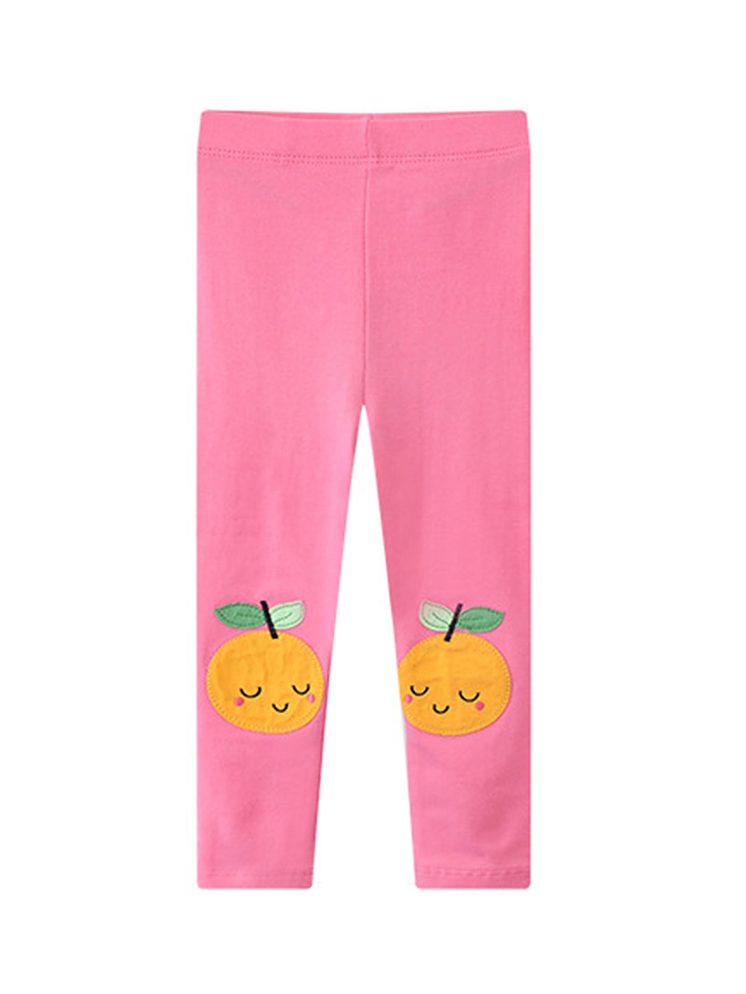 

LULU & SKY Girls Applique Ankle Length Leggings, Pink