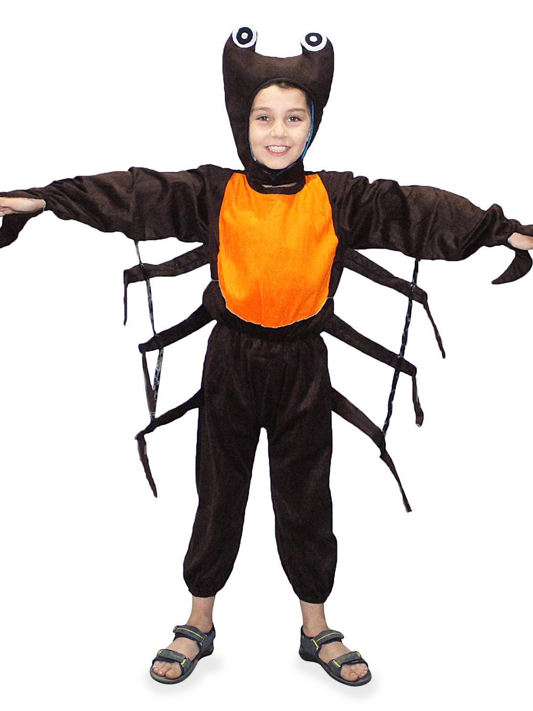 

Kaku Fancy dresses Boys Hooded Crab Costume Set, Brown