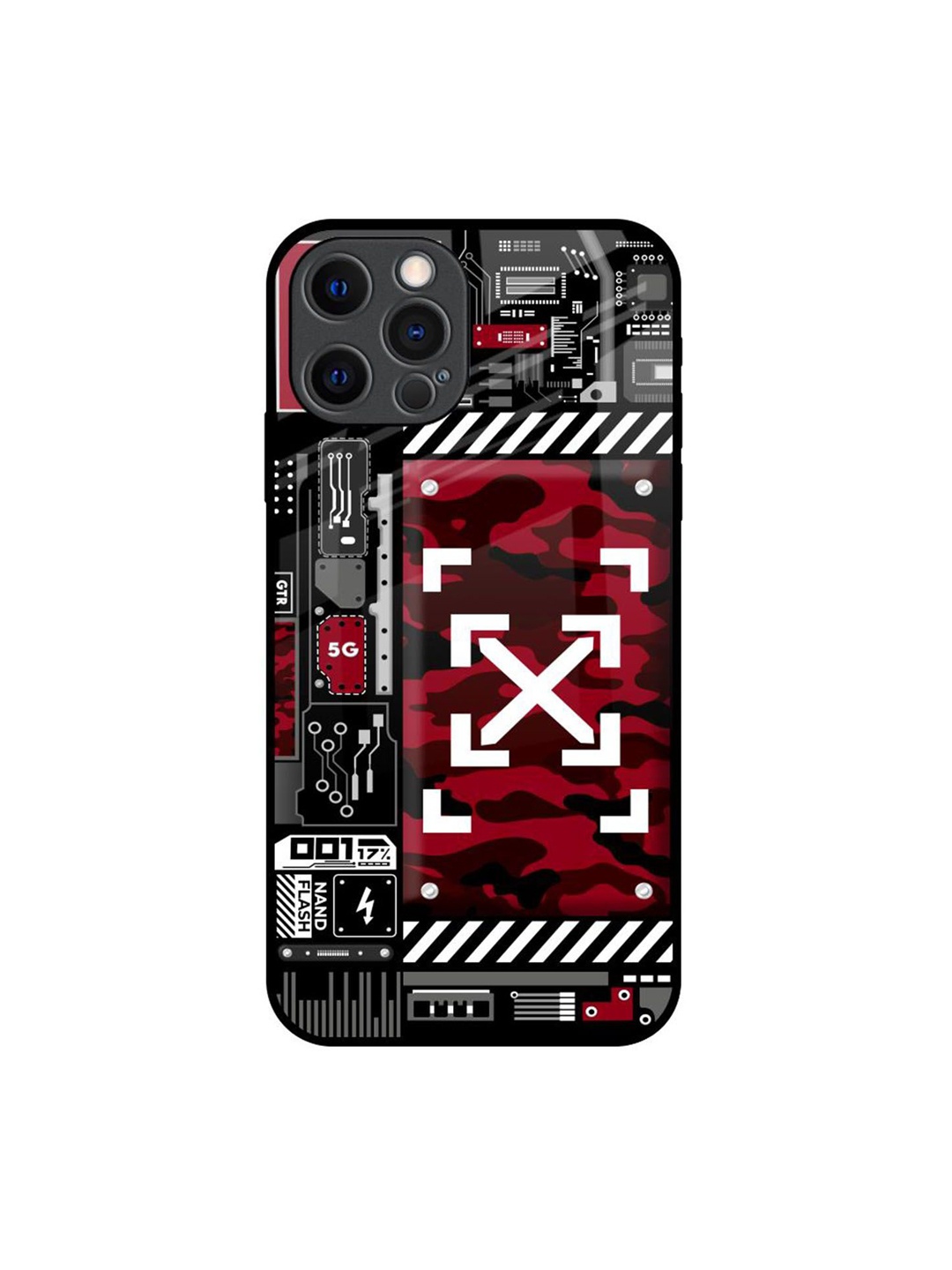 

QRIOH Typography Printed iPhone 12 Pro Back Case Mobile Accessories, Black