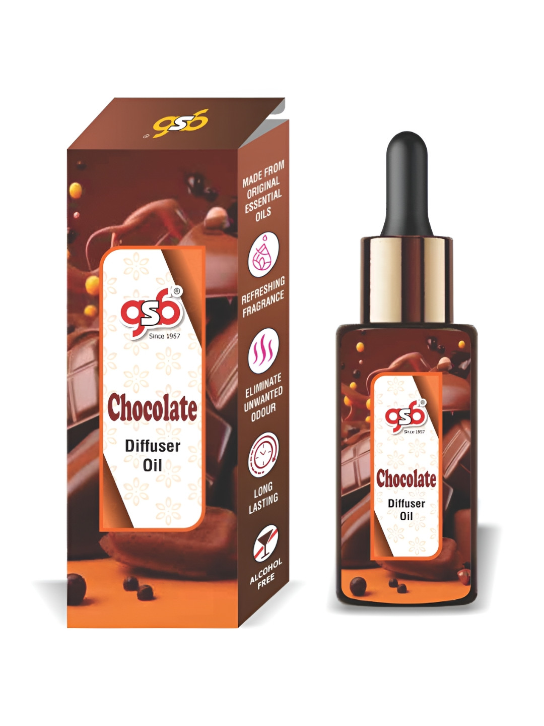 

GSB Transparent Chocolate Diffuser Oil - 15 ml
