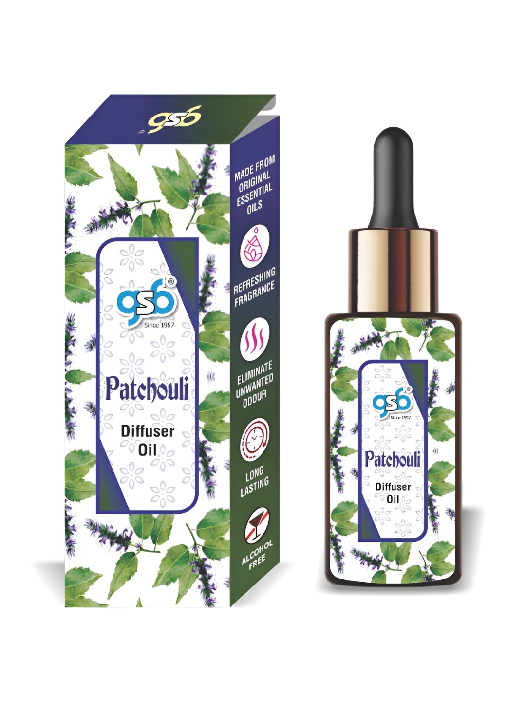 

GSB Transparent Patchouli Diffuser Oil - 15 ml
